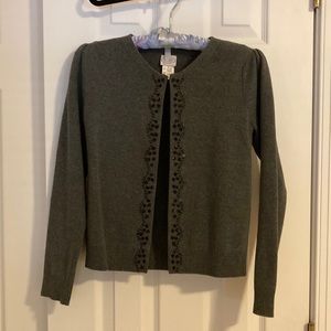 Grey sweater cardigan